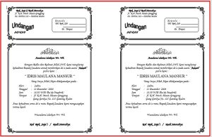 Download Contoh Undangan Aqiqah Word, Doc, Docx, Pdf Kosong Siap Edit