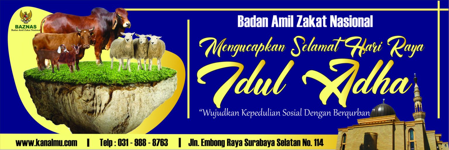 Download 5 Template Spanduk Idul Adha 2022 - 1443 H CDR