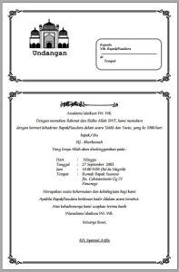 Download Undangan Tahlil PDF 7 Hari, 40 Hari, 100 Hari, 1000 Hari Lengkap